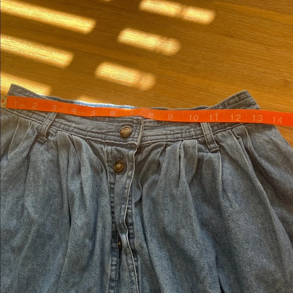 Dockers Petite Denim midi skirt VTG - Picture 4 of 8